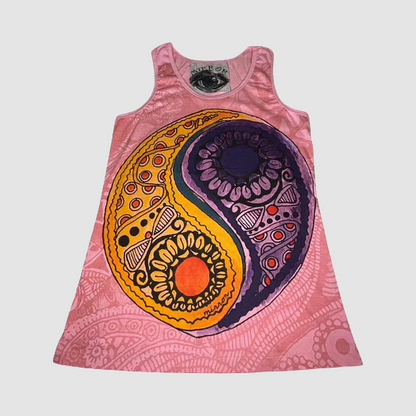 Canottiera Donna “Yin Yang Psichedelico” – Equilibrio e Energia - ql maglie