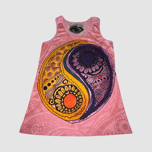 Canottiera Donna “Yin Yang Psichedelico” – Equilibrio e Energia - ql maglie